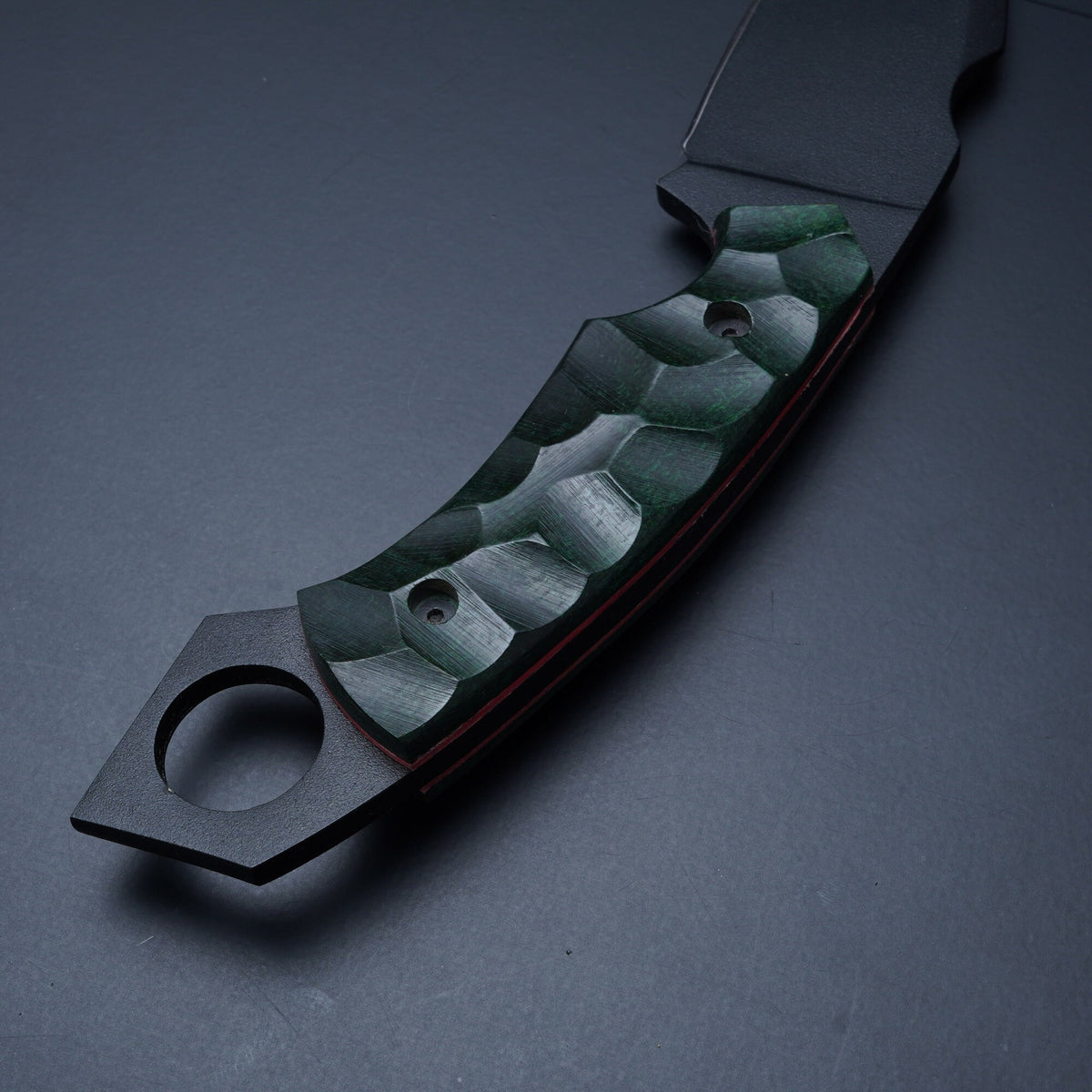 Handmade Fixed Blade Knife: 420 Steel, G10 Micarta Handle, Leather Sheath