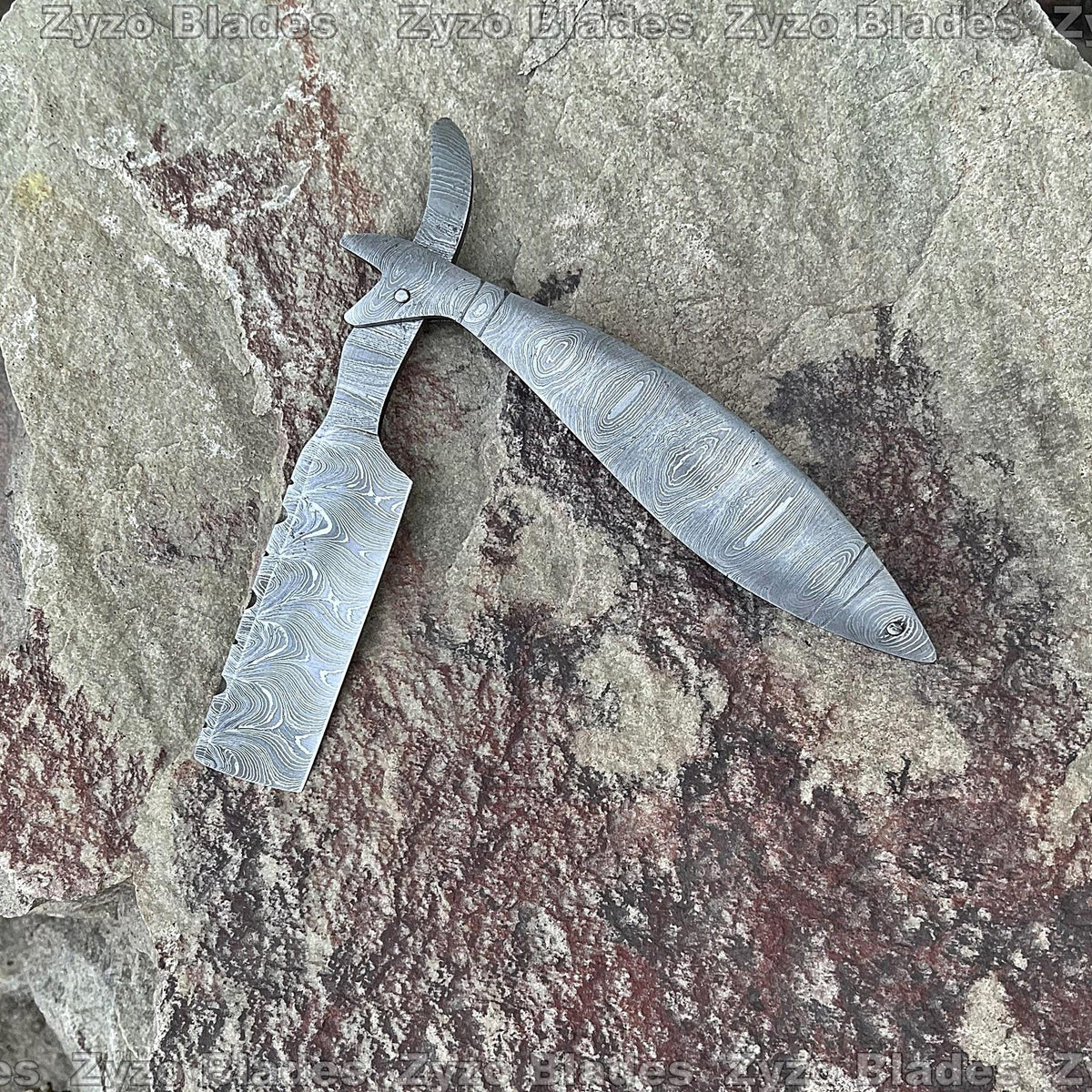 Handmade Damascus Steel Straight Razor