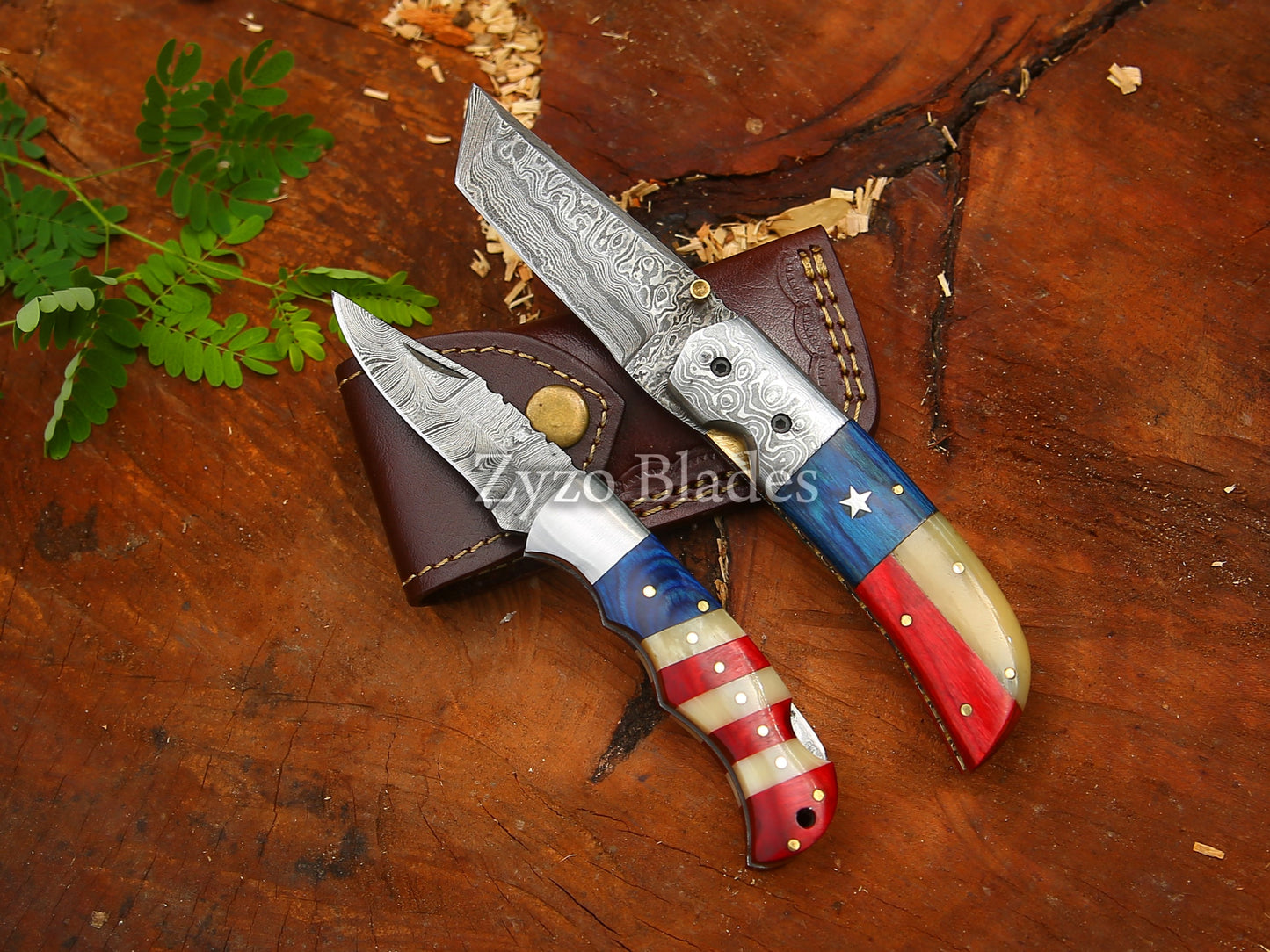 Pocket Folding Knife American Flag Handle