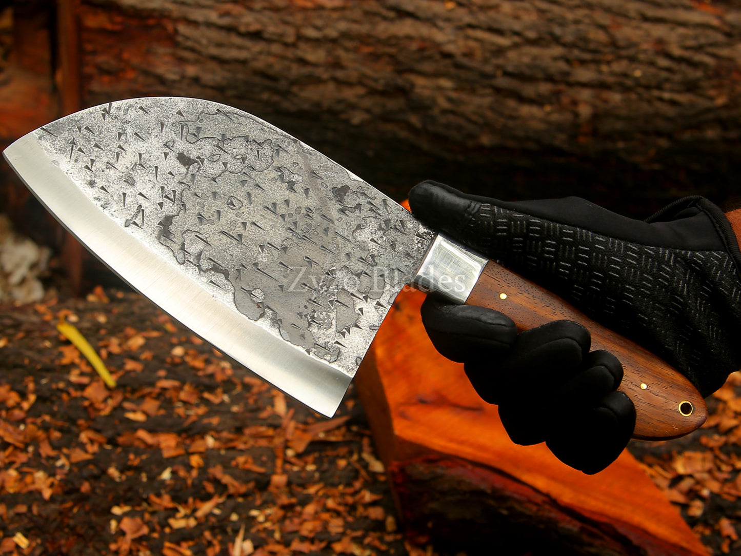 7" Serbian Chef Cleaver Knife