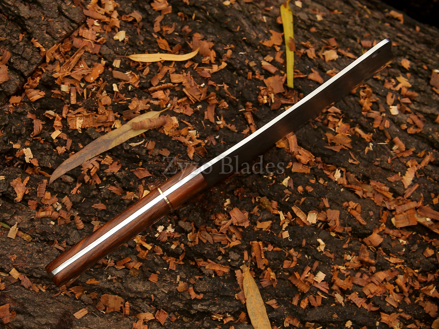 High Carbon Steel - Solid Rose Wood 12" Hand forged Cleaver