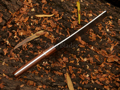 High Carbon Steel - Solid Rose Wood 12" Hand forged Cleaver