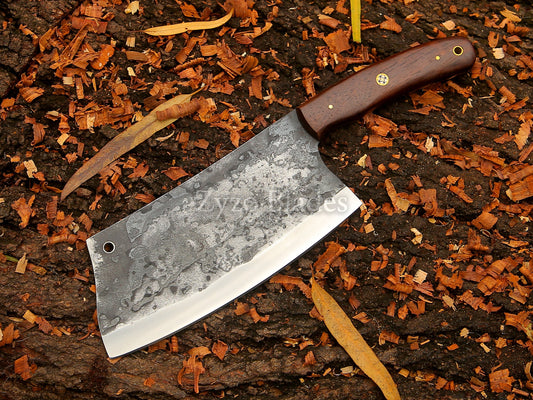 High Carbon Steel - 12" Hand forged Cleaver