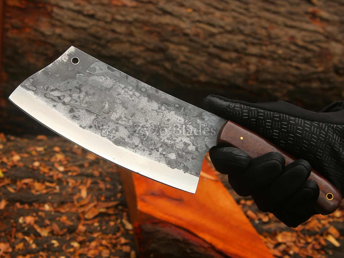 High Carbon Steel - 12" Hand forged Cleaver