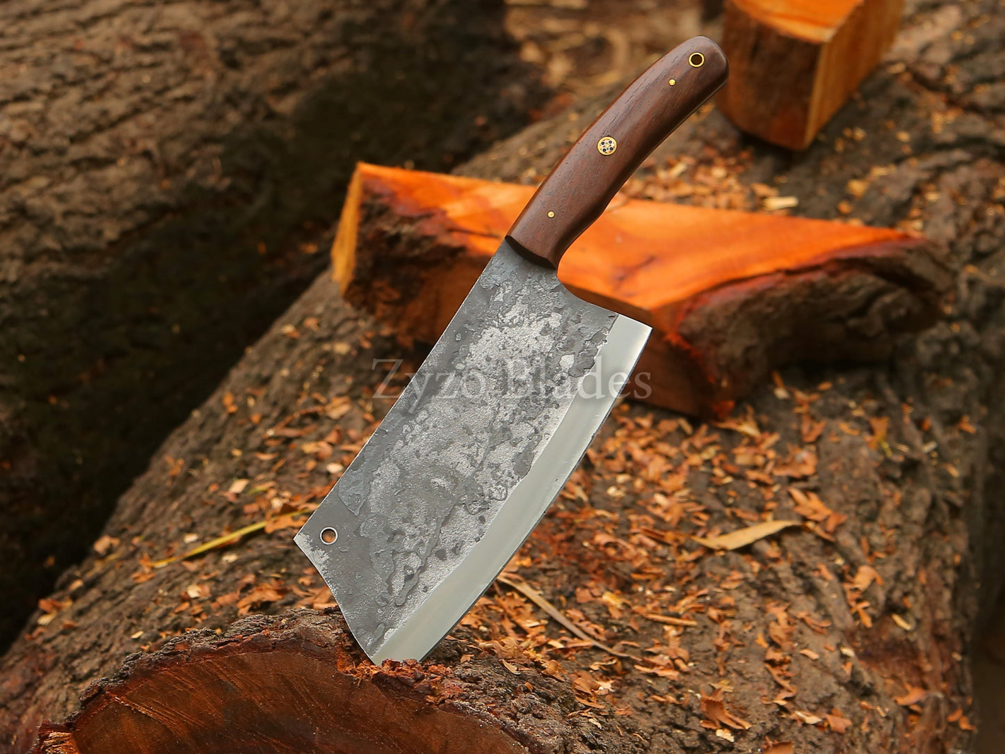 High Carbon Steel - 12" Hand forged Cleaver