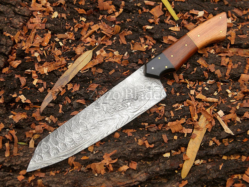 Custom Damascus Steel Chef Knife 13 Inch ZYZO Blades
