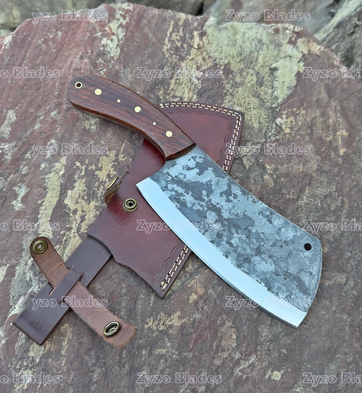 Custom Handmade Full Tang CLEAVER KNIFE - Home Cooking Restaurant Kitchen BBQ Knives