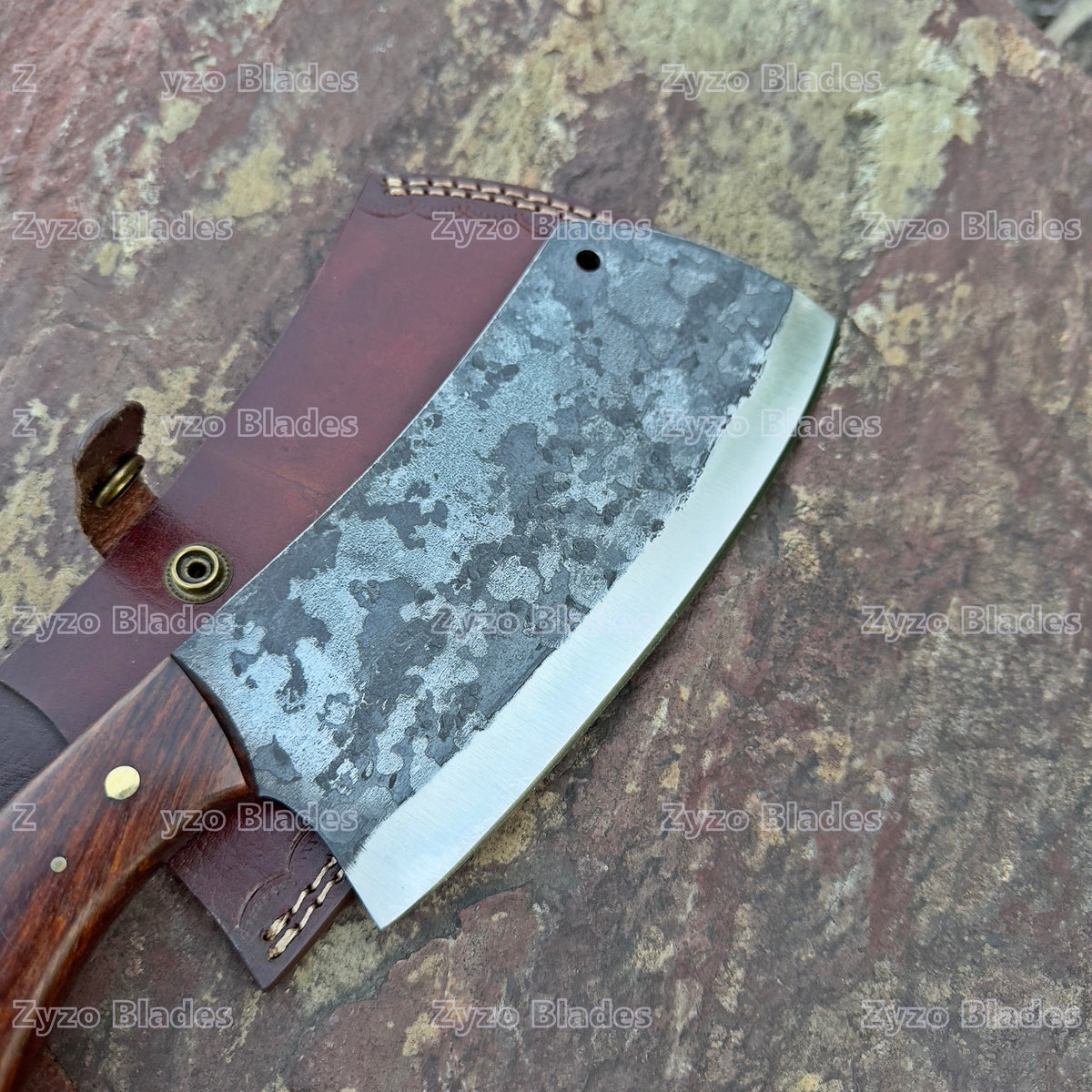 Custom Handmade Full Tang CLEAVER KNIFE - Home Cooking Restaurant Kitchen BBQ Knives