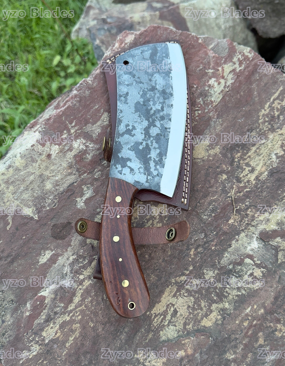 Custom Handmade Full Tang CLEAVER KNIFE - Home Cooking Restaurant Kitchen BBQ Knives