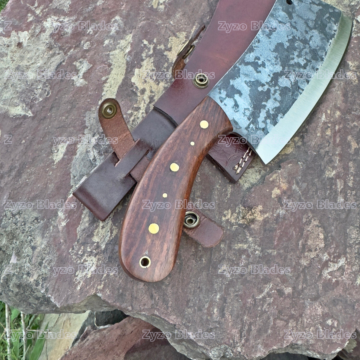 Custom Handmade Full Tang CLEAVER KNIFE - Home Cooking Restaurant Kitchen BBQ Knives