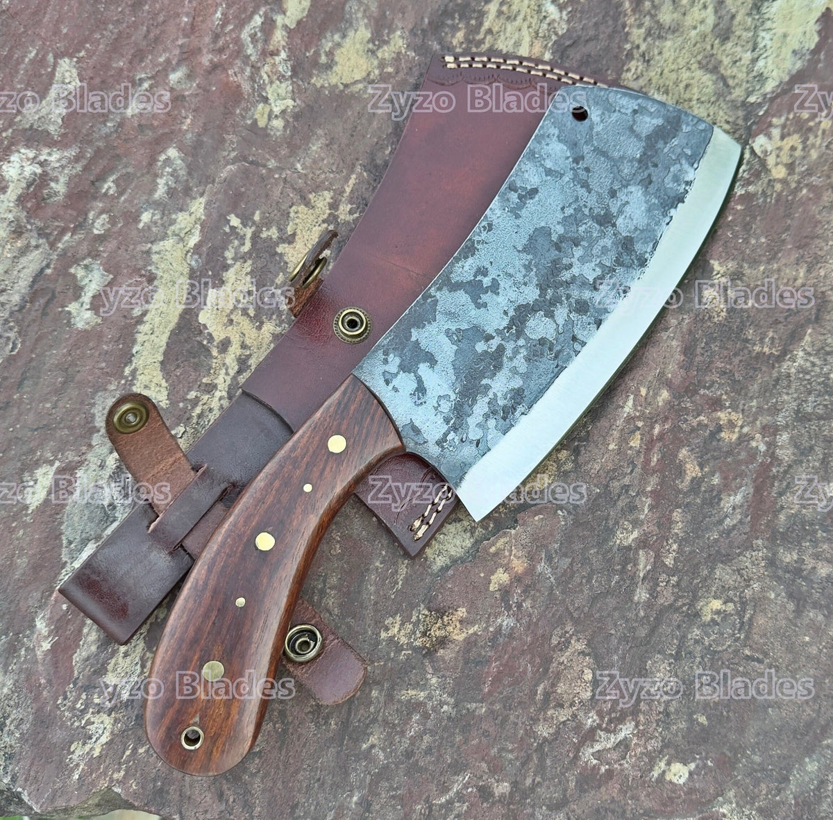 Custom Handmade Full Tang CLEAVER KNIFE - Home Cooking Restaurant Kitchen BBQ Knives