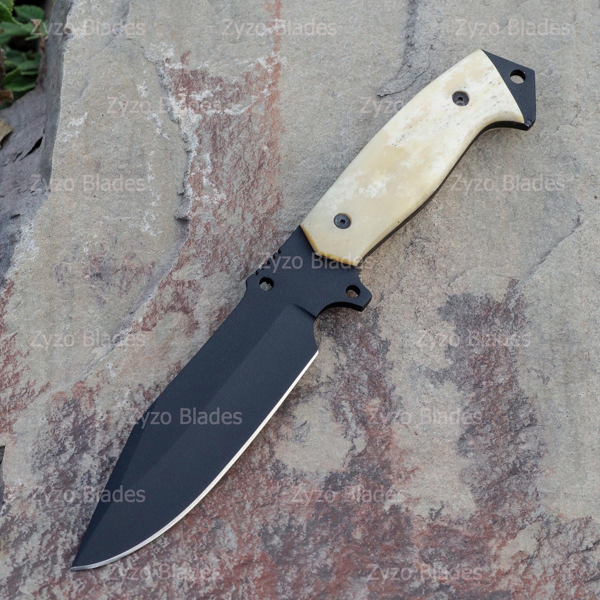 Custom Handmade Fixed Blade Knife Sharp edge Solid Blade With Unique Handle