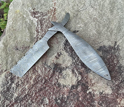 Handmade Damascus Steel Straight Razor
