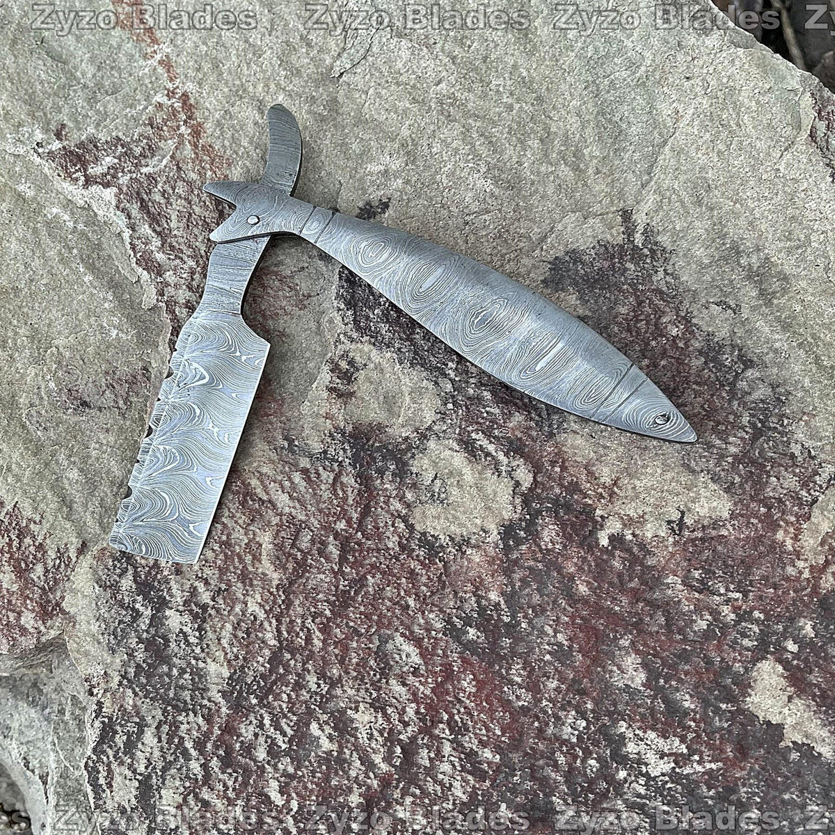 Handmade Damascus Steel Straight Razor