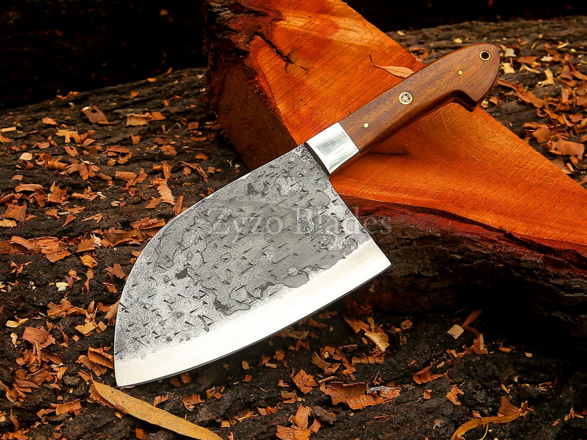 Personalized Custom Handmade Serbian Cleaver Knife