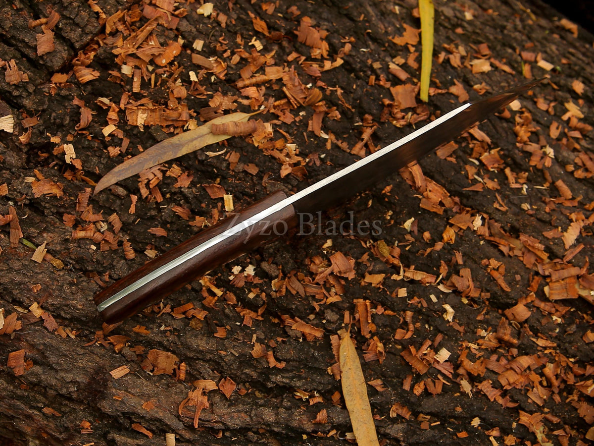 Hand-Forged High Carbon Steel Cleaver Knife - Indian Wood Handle