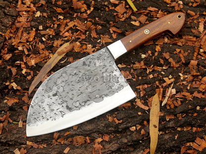 Personalized Custom Handmade Serbian Cleaver Knife