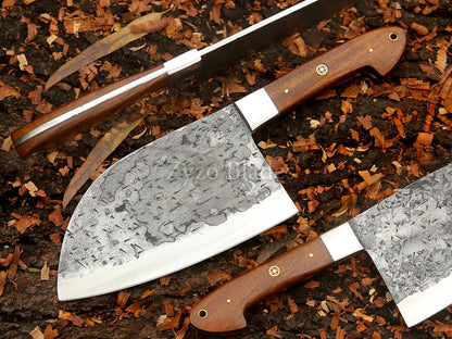Personalized Custom Handmade Serbian Cleaver Knife