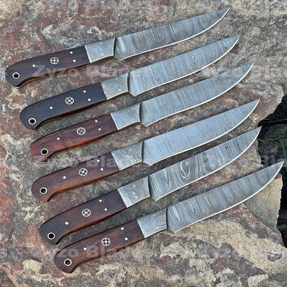 damascus-steel-steak-knife-set-handmade-zyzo-blades