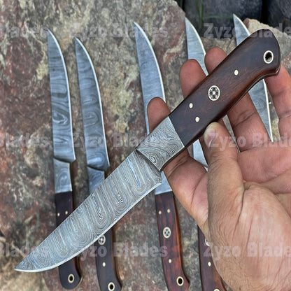 damascus-steel-steak-knife-set-handmade-zyzo-blades