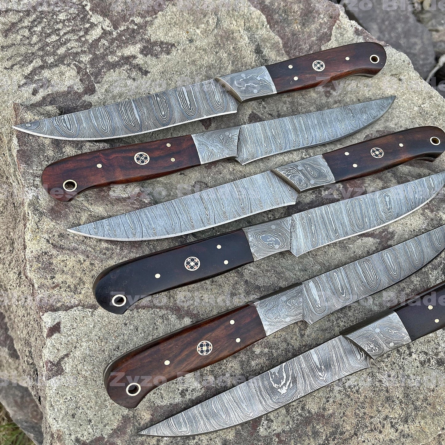 damascus-steel-steak-knife-set-handmade-zyzo-blades