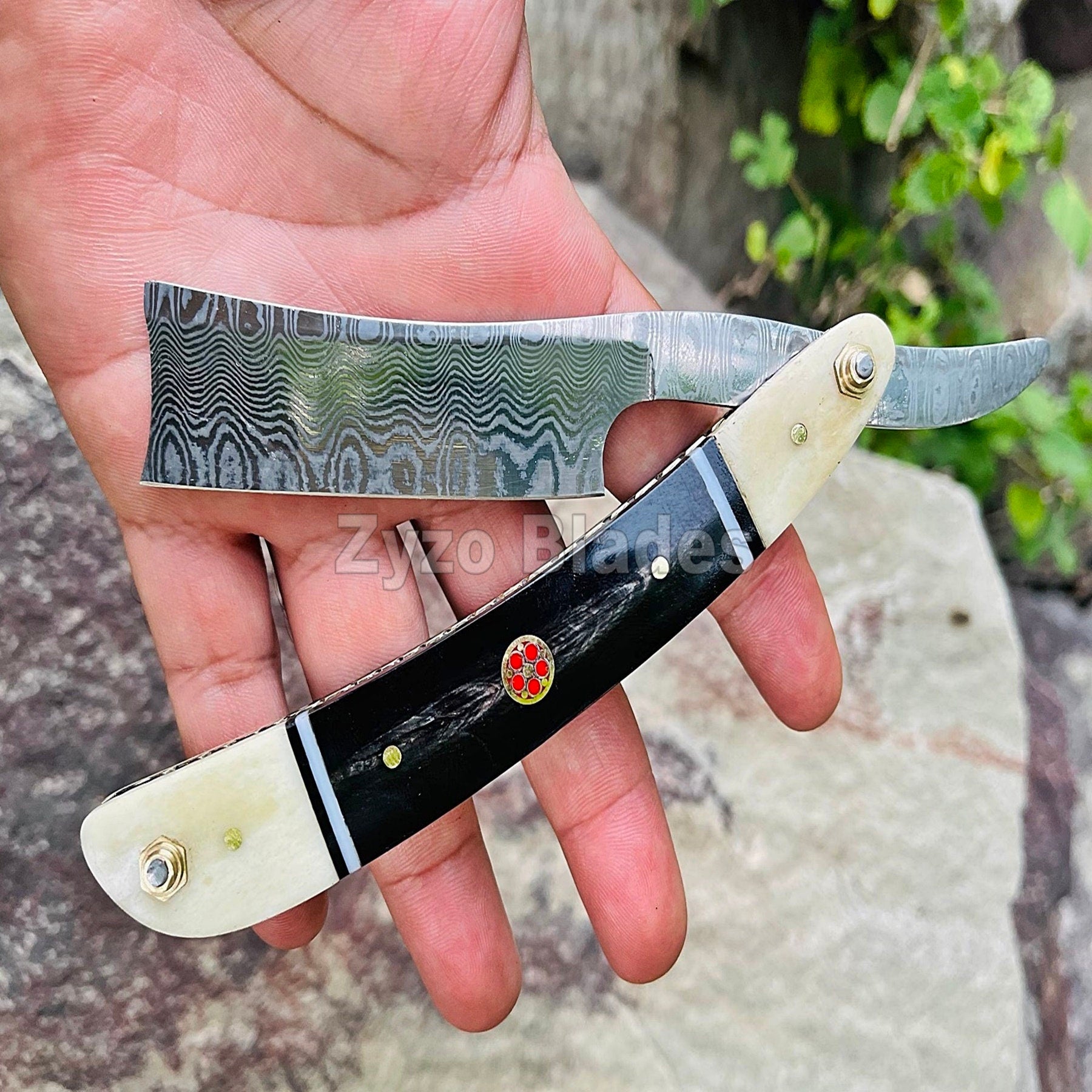 damascus-straight-razor-shaving-knife-zyzo-blades