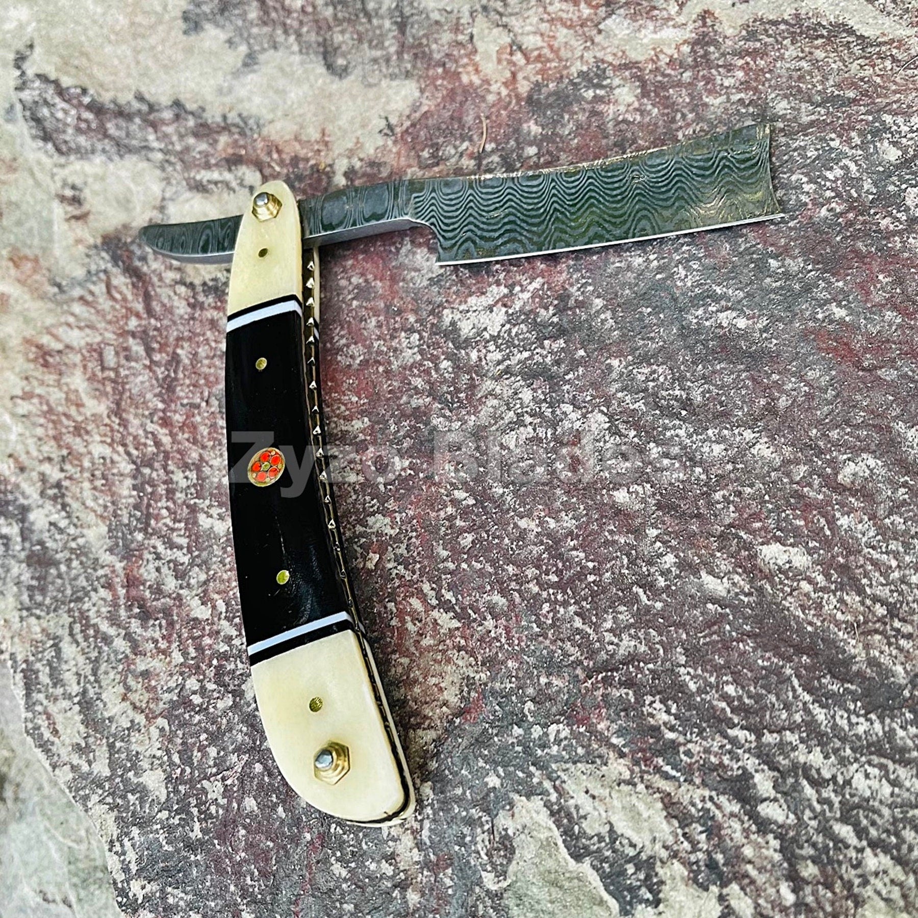 damascus-straight-razor-shaving-knife-zyzo-blades