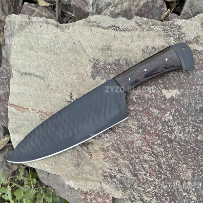 handmade-high-carbon-chef-knife-wenge-handle-zyzo-blades