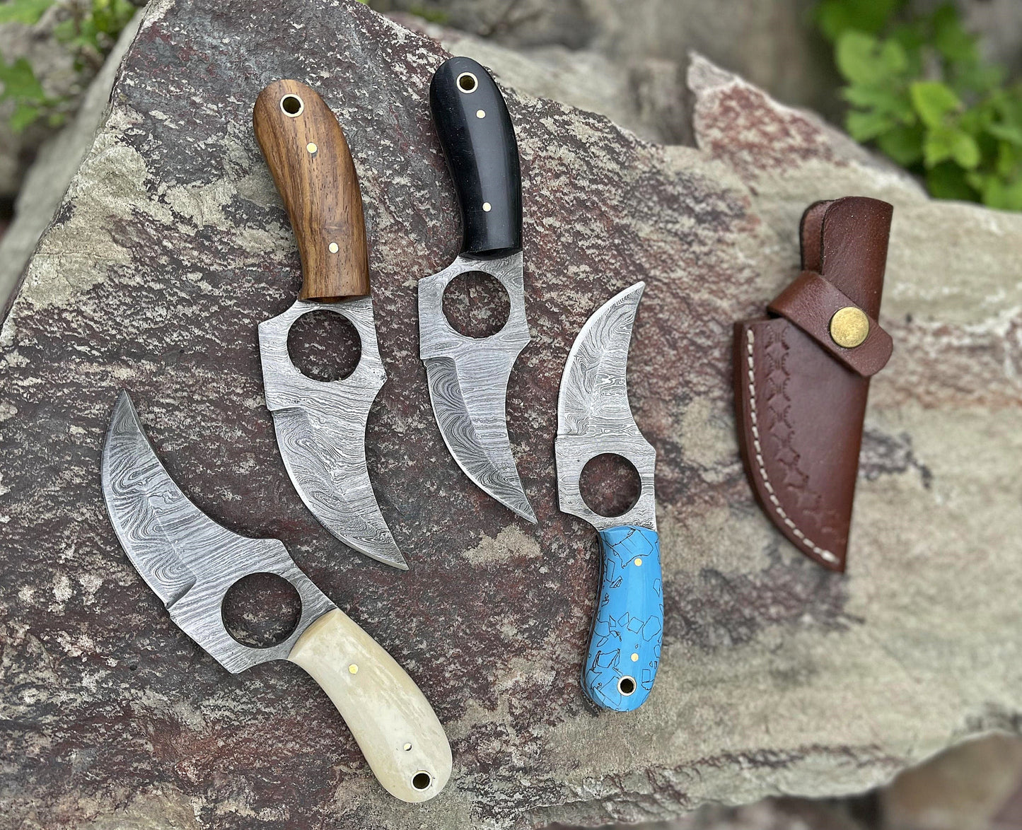 Fixed Blade Damascus Steel Knife