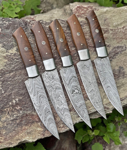 Steak Knives Custom Handmade 5 Pcs Set