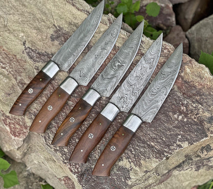 Steak Knives Custom Handmade 5 Pcs Set