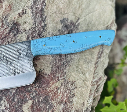 Turquoise Color Chef Knife knife