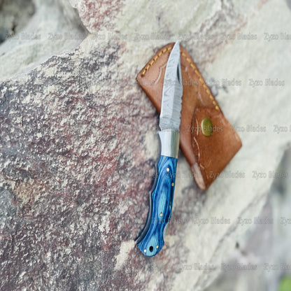 Damascus Steel Pocket Knife