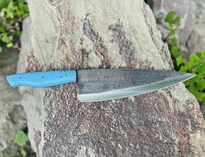 Turquoise Color Chef Knife knife