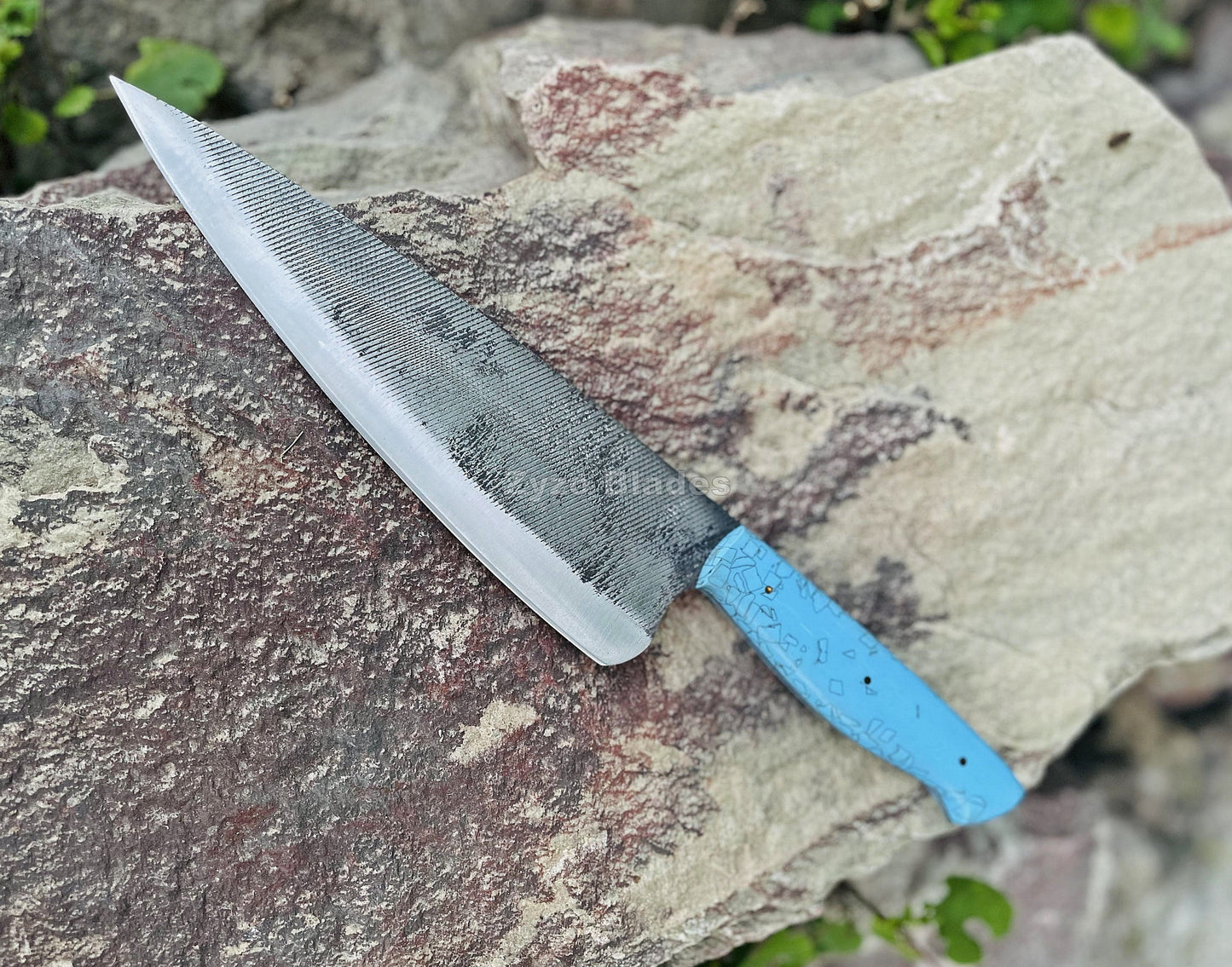 Turquoise Color Chef Knife knife