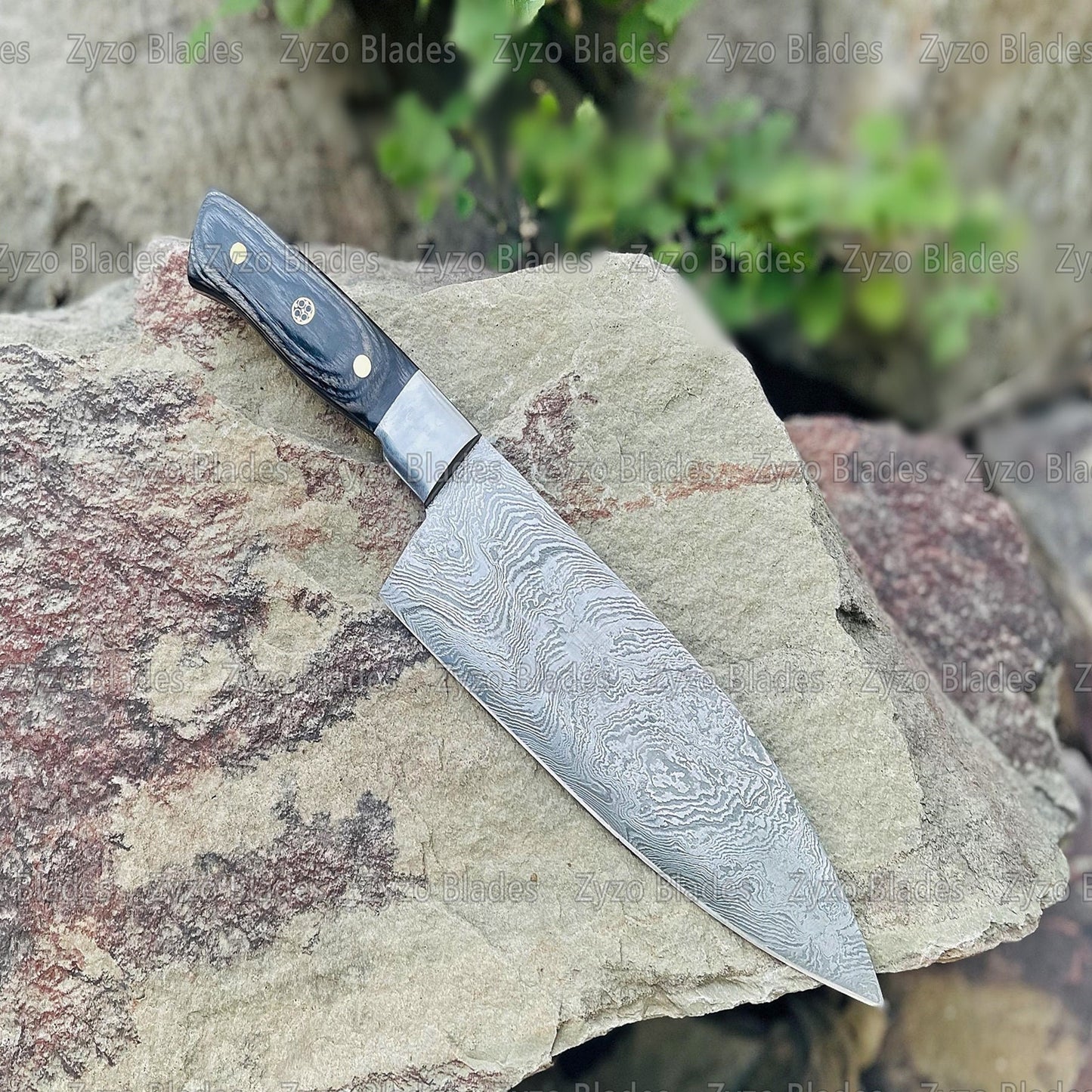 Custom Handmade Chef Knife Damascus Steel Blade Personalized Gifts Birthday Gift Thanksgiving Gifts Christmas Gifts