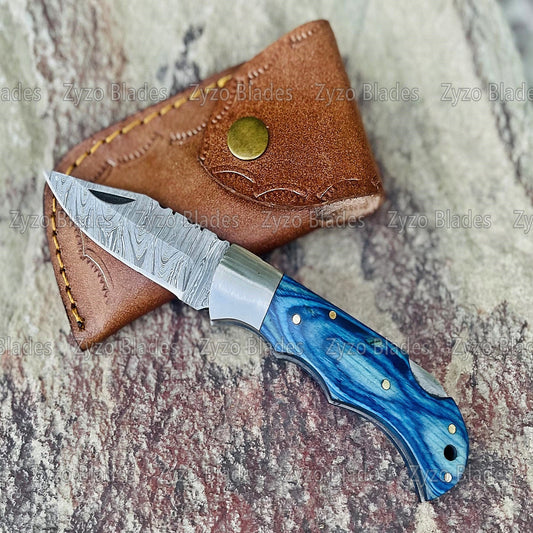 Damascus Steel Pocket Knife