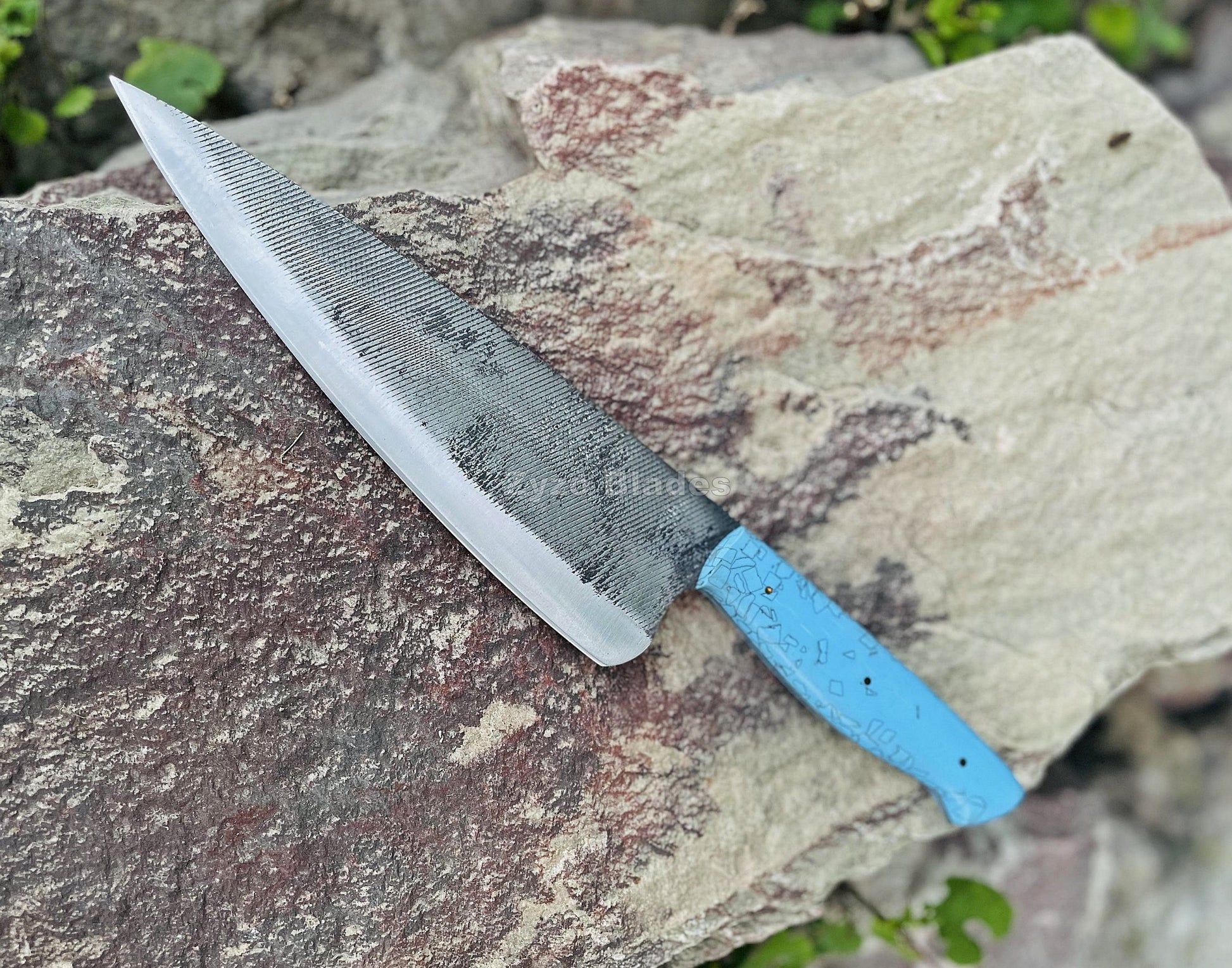 turquoise-resin-chef-knife-high-carbon-steel-zyzo